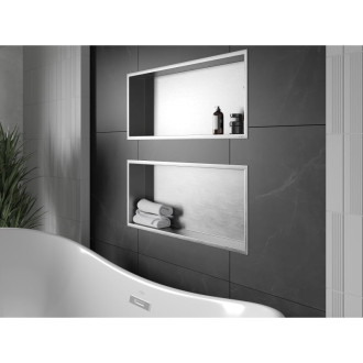 Mexen X-WALL-R Police do stěny 75x30x10, inox 1910753010