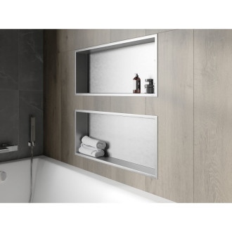 Mexen X-WALL-R Police do stěny 75x30x10, inox 1910753010
