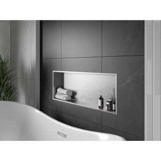 Mexen X-WALL-R Police do stěny 90x30x10, inox 1910903010