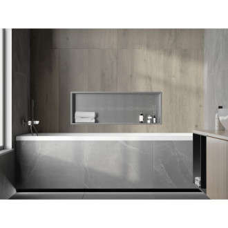 Mexen X-WALL-R Police do stěny 90x30x10, inox 1910903010