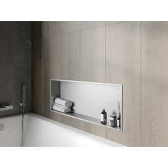Mexen X-WALL-R Police do stěny 90x30x10, inox 1910903010