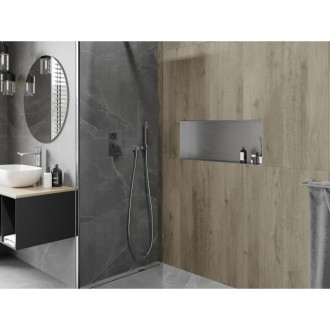 Mexen X-WALL-NR Police do stěny 75x30x10, inox 1911753010