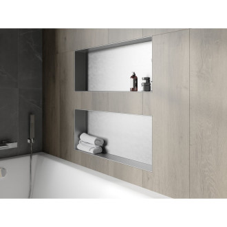 Mexen X-WALL-NR Police do stěny 75x30x10, inox 1911753010