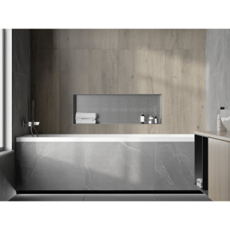 Mexen X-WALL-NR Police do stěny 90x30x10, inox 1911903010