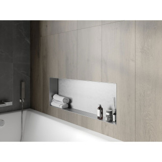 Mexen X-WALL-NR Police do stěny 90x30x10, inox 1911903010
