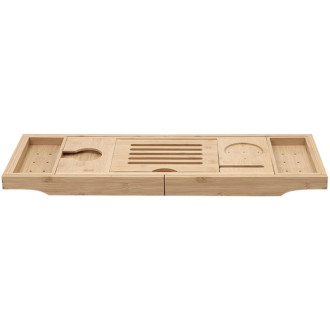 Mexen Bamboo vanová police 70-105 cm, přírodní bambus - 701170-00