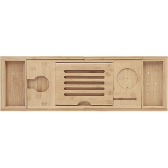 Mexen Bamboo vanová police 70-105 cm, přírodní bambus - 701170-00
