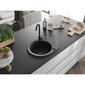 Mexen Kevin jednodřez granit s odkapem 586x458, černá/zlatá metalíza 6517581005-75-B