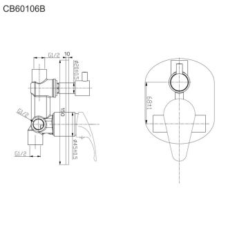 Mereo Sprchový set Sonáta CB650SS1