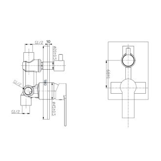 Mereo Sprchový set Dita: CBE60106DC, CB700A, CB111F, CB465J, CB705B, CB485G CB650SD1