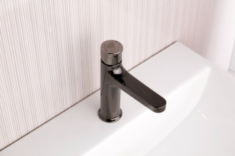 SAT DARK umyv. baterie PVD páka knoflík SATBSDA271K