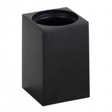 BEMETA GAMMA: Náhradní nádoba pro WC štětku, hranatá, černá 131567452