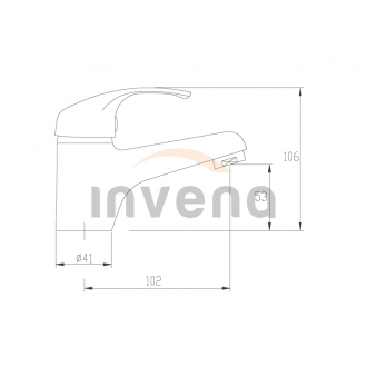Invena SIROS BU-90-001-A Umyvadlová baterie nízká, chrom