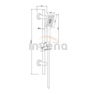 Invena DOKOS AU-19-Z02-C Sprchový set, chrom