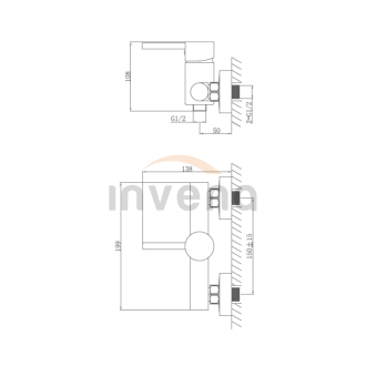 Invena DAFNI BN-88-004-C Sprchová baterie, černá
