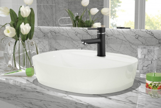 Invena DAFNI BU-88-004-C Umyvadlová baterie, černá