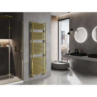 Mexen Hades koupelnový radiátor 1800 x 600 mm, 780 W, zlatý - W104-1800-600-00-50