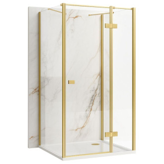 REA Sprchový kout Atlas 120x100 Brush Gold KPL-K4976