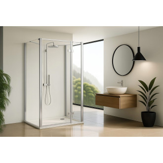 Sprchový kout Rea Atlas 120x80 Chrome