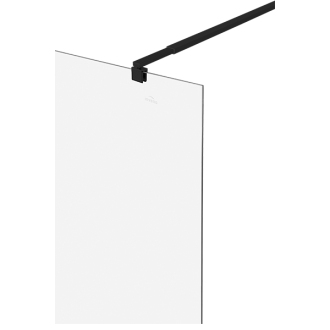 Invena WALK-IN AK-32-114-O Sprchová stěna 110x200, černá-čiré