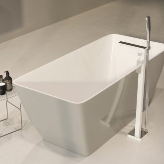 Omnires PARMA PM7433CRB Stojící vanová baterie, chrom-bílá