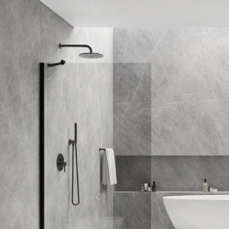 Omnires MARINA DNR90XBLTR Walk-in 90, matná černá