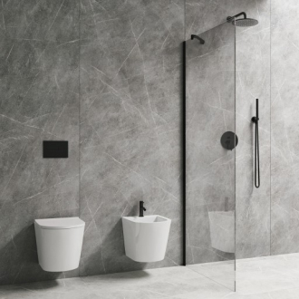 Omnires MARINA DNR90XBLTR Walk-in 90, matná černá