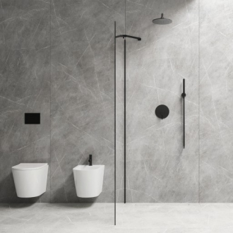 Omnires MARINA DNR90XBLTR Walk-in 90, matná černá