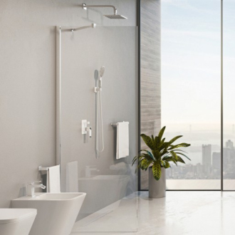 Omnires MARINA DNR90XCRTR Walk-in 90, chrom