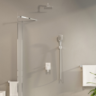 Omnires PARMA SYSPM16ACRB Podomítkový sprchový set, chrom-bílá