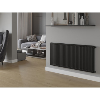 Mexen C11 deskový radiátor 300 x 2600 mm, boční připojení, 1271 W, černý - W411-030-260-70