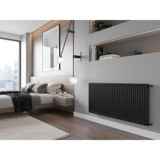 Mexen C21 deskový radiátor 400 x 600 mm, boční připojení, 556 W, černý - W421-040-060-70