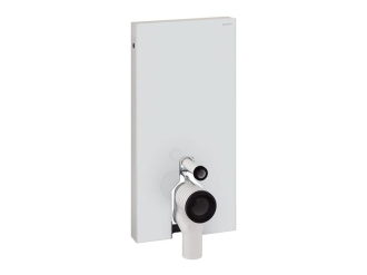 GEBERIT Monolith modul pro stojící WC, bílé sklo/hliník 131.002.SI.1