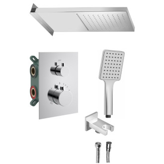 KIMURA podomítkový sprchový set s termostatickou baterií, box, 3 výstupy, chrom 60983