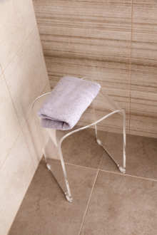 SAT Stolička sprchová plast čirá SATSTOLPLASTT