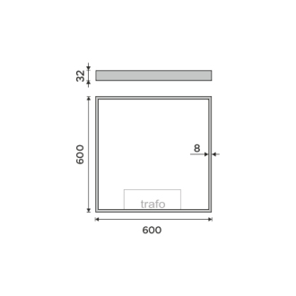 Nimco ZP 13066 LED zrcadlo 600x600