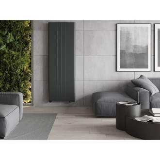 Mexen Line Radiátor 180x30 spodní střed přip, 654 W, antracit W6VR20SL-180-030-66