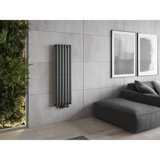 Dekorativní radiátor Mexen Oregon 1200 x 360 mm, 417 W, antracit - W202-1200-350-00-66