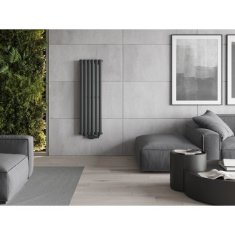 Dekorativní radiátor Mexen Oregon 1200 x 360 mm, 417 W, antracit - W202-1200-350-00-66