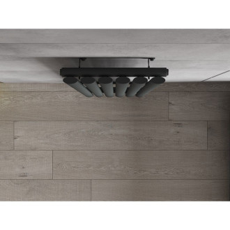 Dekorativní radiátor Mexen Oregon 1800 x 360 mm, 604 W, antracit - W202-1800-350-00-66