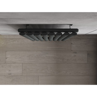 Dekorativní radiátor Mexen Oregon 1800 x 480 mm, 805 W, antracit - W202-1800-490-00-66