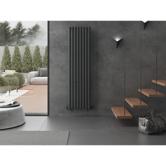 Dekorativní radiátor Mexen Oregon 1800 x 480 mm, 805 W, antracit - W202-1800-490-00-66