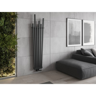 Dekorativní radiátor Mexen Omaha 1800 x 420 mm, 655 W, antracit - W208-1800-420-00-66
