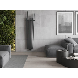 Dekorativní radiátor Mexen Omaha 1800 x 420 mm, 655 W, antracit - W208-1800-420-00-66