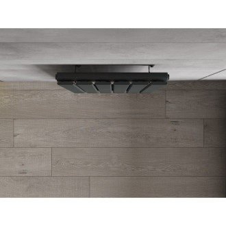 Dekorativní radiátor Mexen Boston 1200 x 452 mm, 611 W, antracit - W213-1200-452-00-66