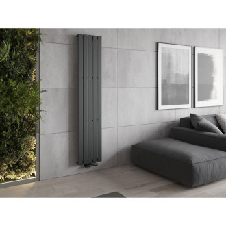 Dekorativní radiátor Mexen Boston 1800 x 376 mm, 740 W, antracit - W213-1800-376-01-66
