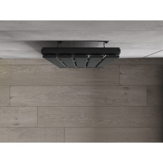 Dekorativní radiátor Mexen Boston 1800 x 376 mm, 740 W, antracit - W213-1800-376-01-66