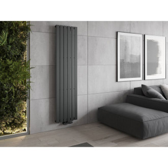 Dekorativní radiátor Mexen Boston 1800 x 452 mm, 888 W, antracit - W213-1800-452-00-66