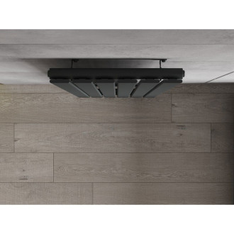Dekorativní radiátor Mexen Boston 1800 x 452 mm, 888 W, antracit - W213-1800-452-00-66