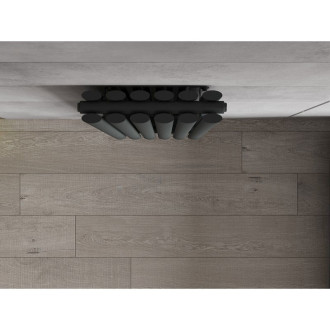 Dekorativní radiátor Mexen Dallas 1600 x 360 mm, 1039 W, antracit - W214-1600-360-00-66